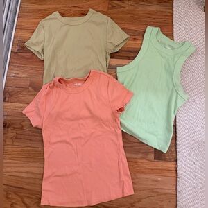 Old Navy Snug Cropped Tee and Tanks